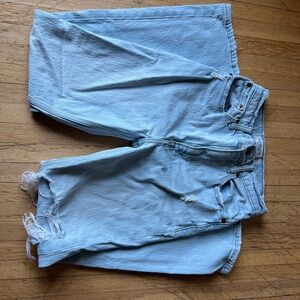 Abercrombie Light Blue Distressed Denim Jeans